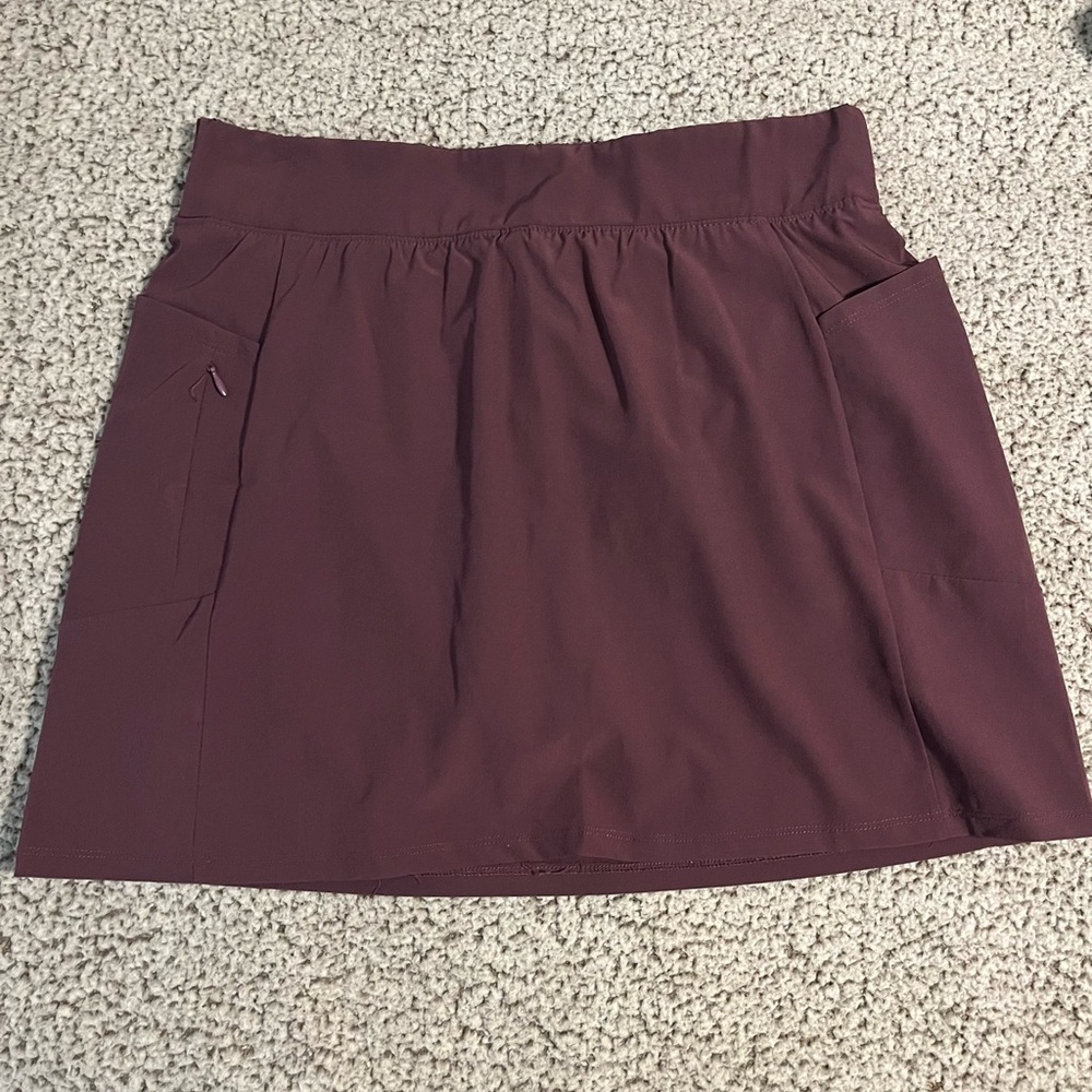 RBX Burgundy Skirt with Elastic Waist